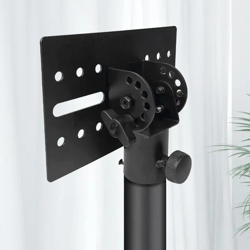 35mm Pole Mounting Speaker Adapter Brackets DJ Speaker Metal Mount Stand Adapter Black Metal Support Tool For Stage Performances