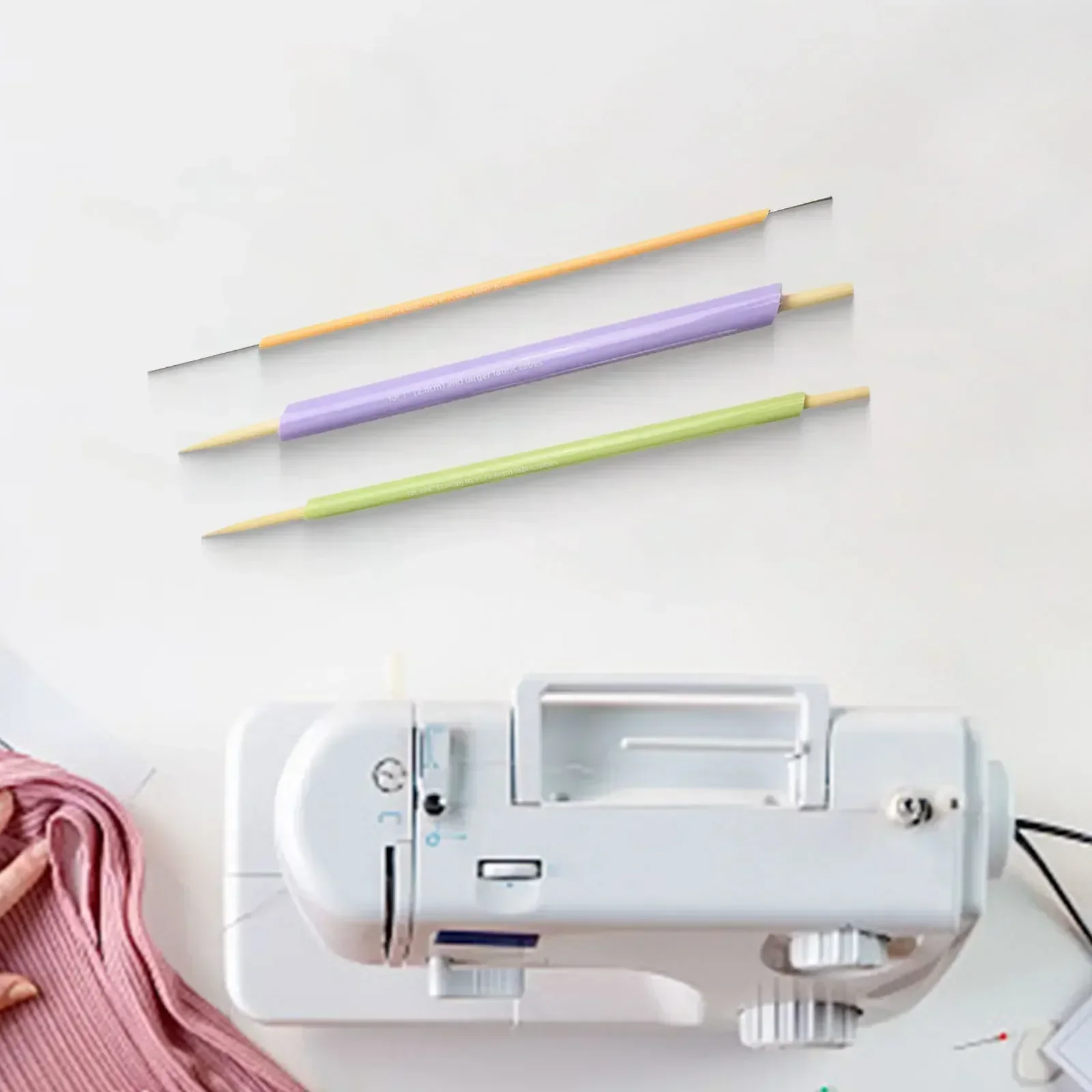 Quick Turn Fabric Set Assorted Sizes Tube Turner Sewing DIY Waistband Hands Bag Handles Bow Ties Upturn Tools 3pcs/Set