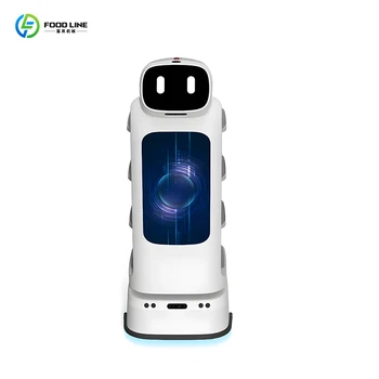 Home Customized Humanoid Intelligent Waiters Restaurant Hotel Human-Like Service Robot LDS SLAM Navigation App Controlled Auto 1