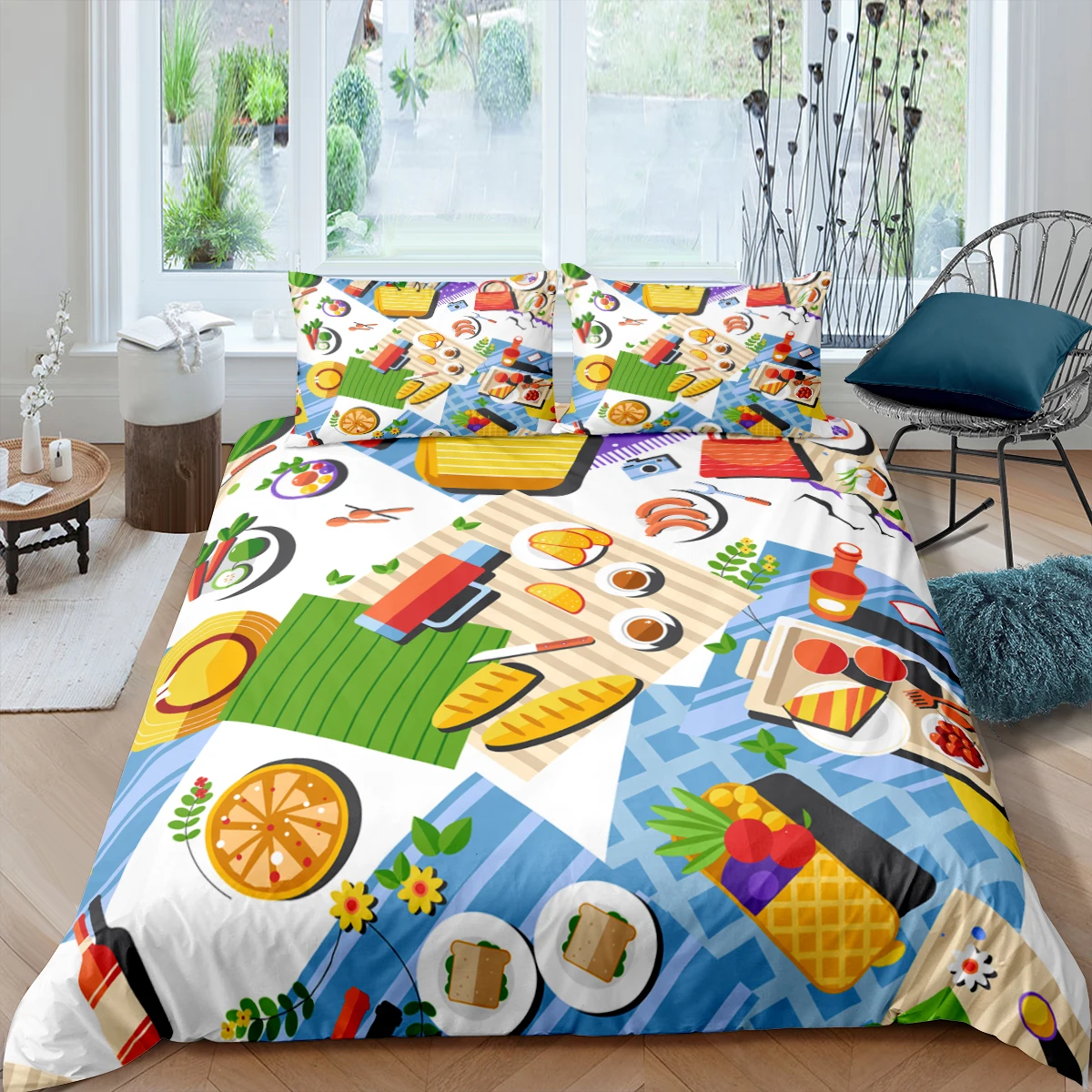 

Home Living Luxury 3D Summer Beach Bedding Set Kids Duvet Cover Pillowcase Swim Bedding Set Queen and King EU/US/AU/UK Size