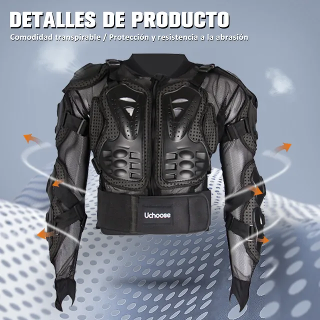 WILDKEN Giacca Moto Corpo Armatura Indumenti Di Protezione Completa Moto Professionale Sportivo Per Donna Uomo Adulto Spina Dorsale Tuta Da Motociclista - Foto 12