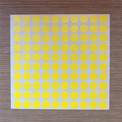 Yellow Round Adhesive Color - Coding Dot Stickers (50mm - yellow - 120pcs)