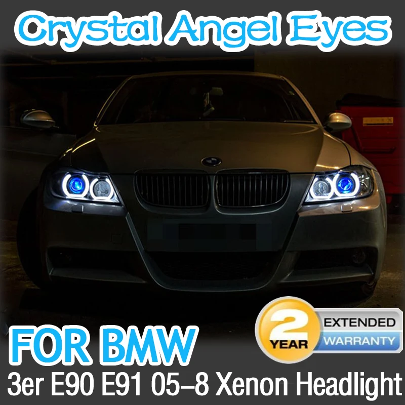 

For BMW 3 Series E90 E91 316i 318i 320i 320si 323i 325i 328i 330i Retrofit DTM M4 Style LED Crystal Angel Eyes Halo rings Kit