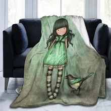 

Coque Art Cartoon Santoro Gorjuss Throw Blanket Fuzzy Warm Throws for Winter Bedding 3D Printing Soft Micro Fleece Blanket GUN-6