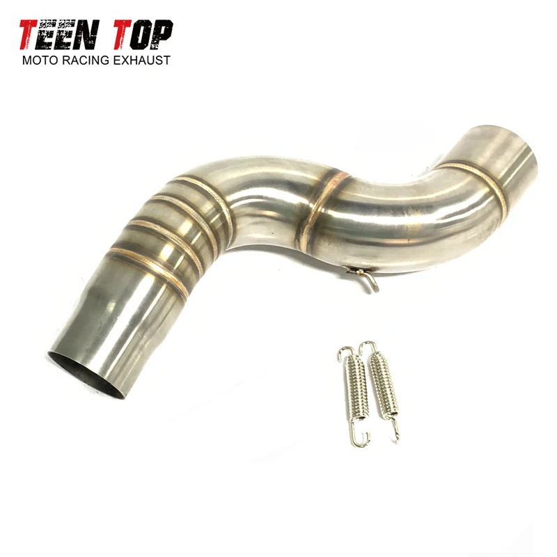 For Kawasaki ZX6R 636 Exhaust Middle Link Pipe 2004-2008 51mm Steel Modified Motorcycle Exhaust Connect Link Tube - Image 3
