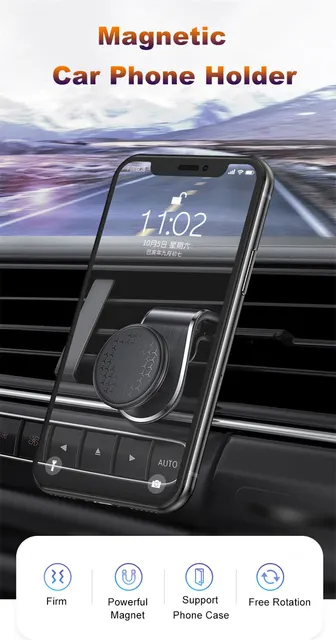 QOOVI Schwerkraft Telefon Halter Stehen Für Auto Air Vent Halterung Keine  Magnetische Handy Halter Unterstützung GPS Für iPhone 14 xiaomi Samsung -  AliExpress