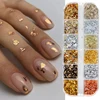 12 Color Gold Foils Gorgeous Nails Glitter Random Aluminum Flakes Paillette Chip Nail Design Shinny Sparkles Nail Art Decoration 3