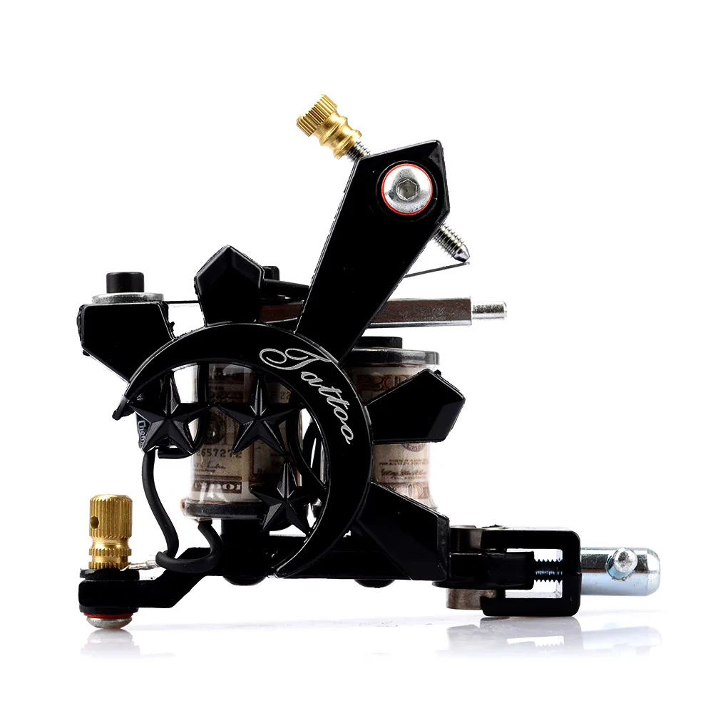 Tattoo Supplies Beginner Tattoo Machine Gun 10/8 Wraps Coil Tattoo Machine For Permanent Body Art Gun For Liner And Shader tattoo supplies