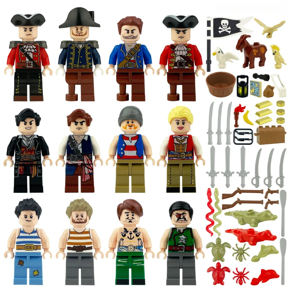 Children's Building Blocks Toy Mini Figure Humanoid Dolls Cartoon Character Birthday Gift Educational Playset for Kids - 2