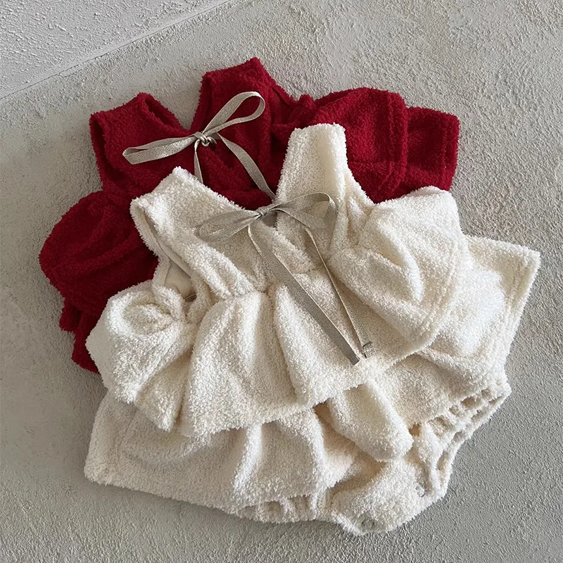 Winter Baby Girls Cotton Bodysuit Dress