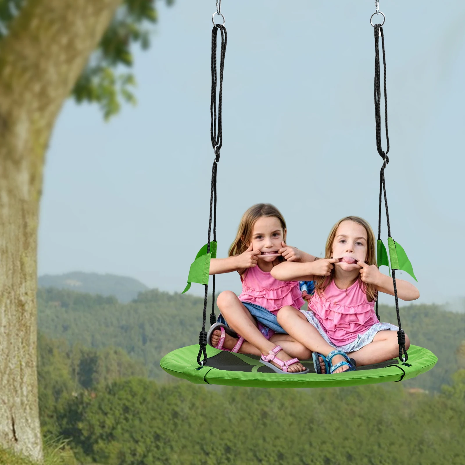 100cm Adjustable Length, 661 Pounds, Oxford Waterproof, Suitable For Outdoor Hanging Tree Swing For Children And Adults -Green 4