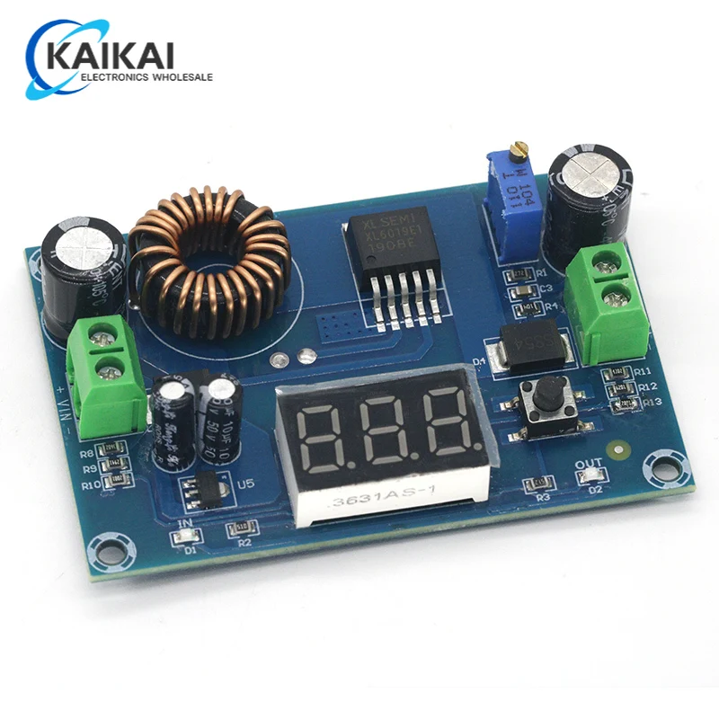 Modulo Boost Convertitore 5A Dc-Dc Alimentatore Modulo Step-Up Modulo Boost Display Voltmetro Digitale Da 3-35V A 5V-45V