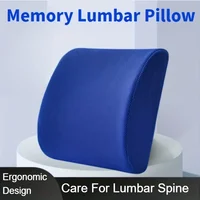 Lumbar Support Pillow For Office Chair And Car Seat, Perfectly Balanced Memory Foam Lumbar Pillow Multi-purpose Back Cushion For 1