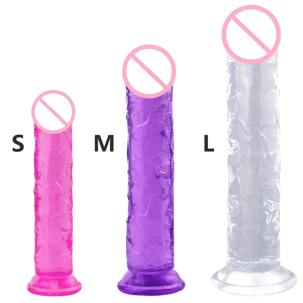 

Realistic Dildo With Suction Cup Huge Jelly Dildos Sex Toys for Woman Men Fake Dick Big Penis Anal Butt Plug Erotic Sex Shop