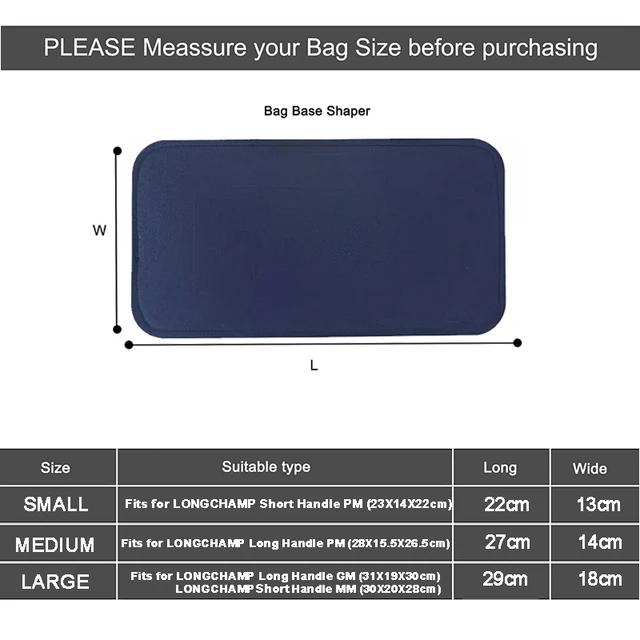 1Pcs Thicken 3size Felt Base Shaper Perfect For LV Neverfull Hangdbag Bag  Bottom Support - AliExpress