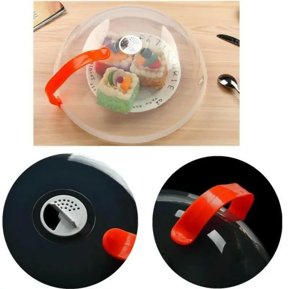 Food Cover 1Pcs Round proof Microwave Oven Food Cover With Part Fresh-keeping Cover Refrigerator Cookware Accessories Kitchen