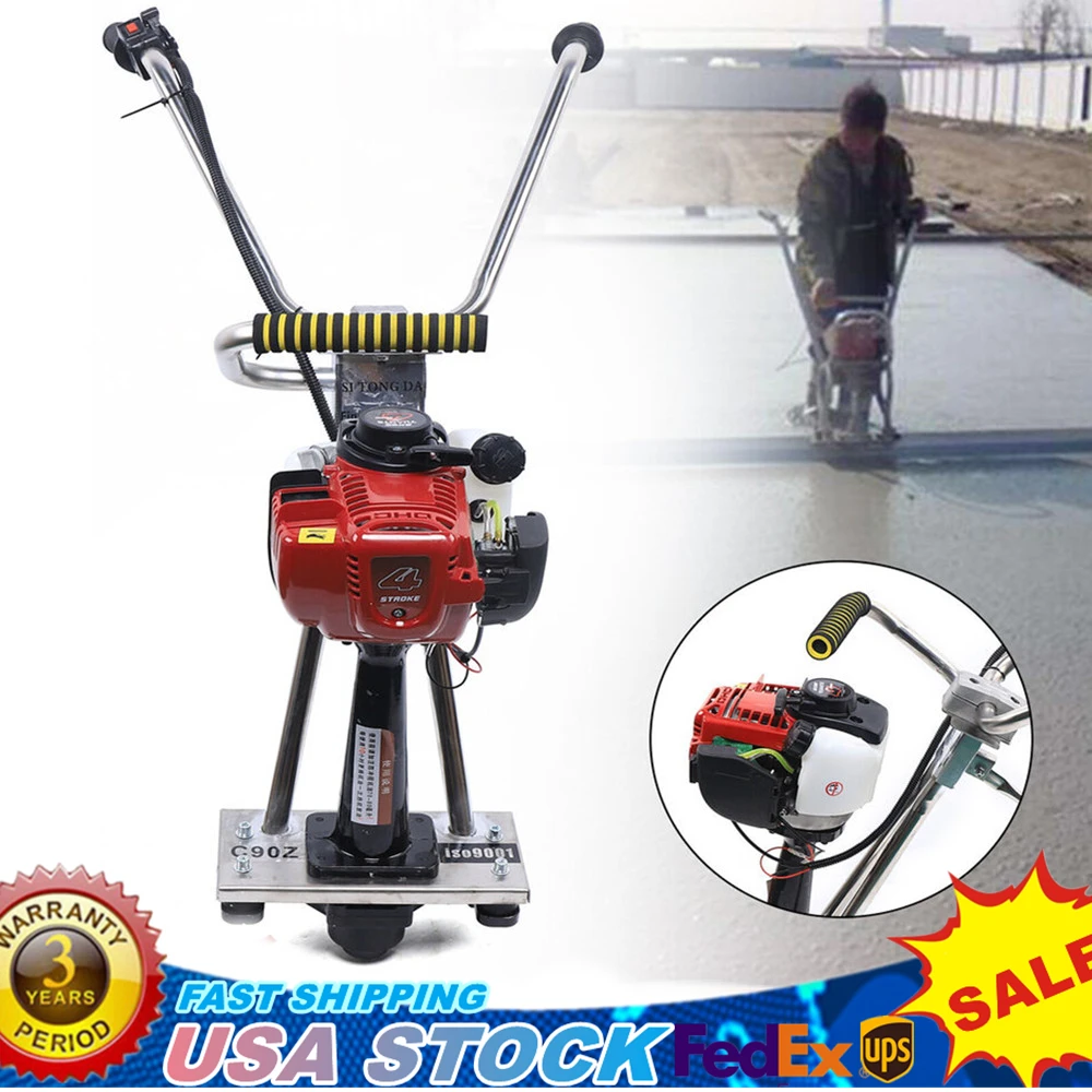 Concrete Vibration Leveling Ruler 4-Stroke Air-Cooled All Stainless Steel Body Vibrating Concrete Power Screed