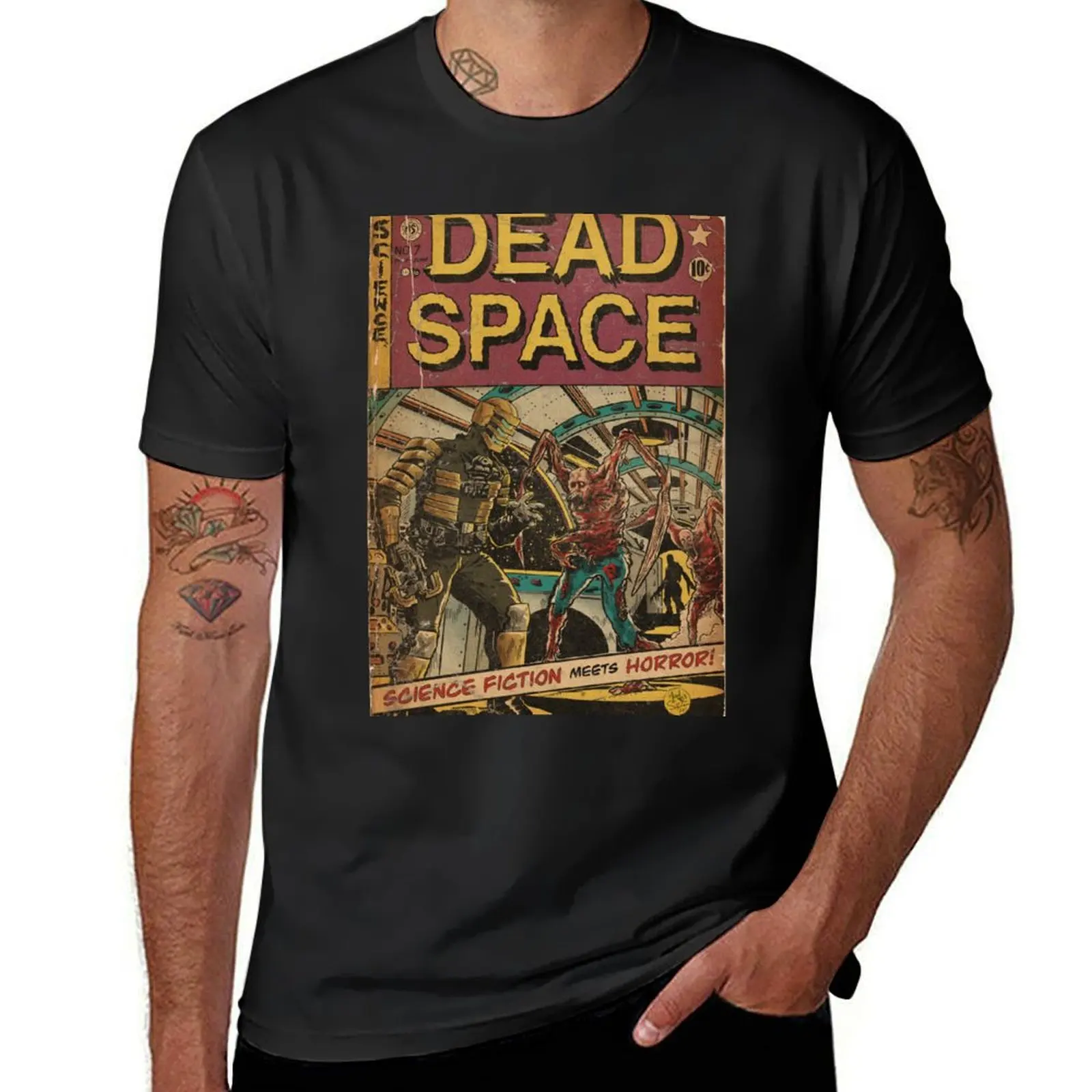 

Dead Space fan art comic cover T-Shirt customs design your own blacks sports fans cute clothes mens vintage t shirts