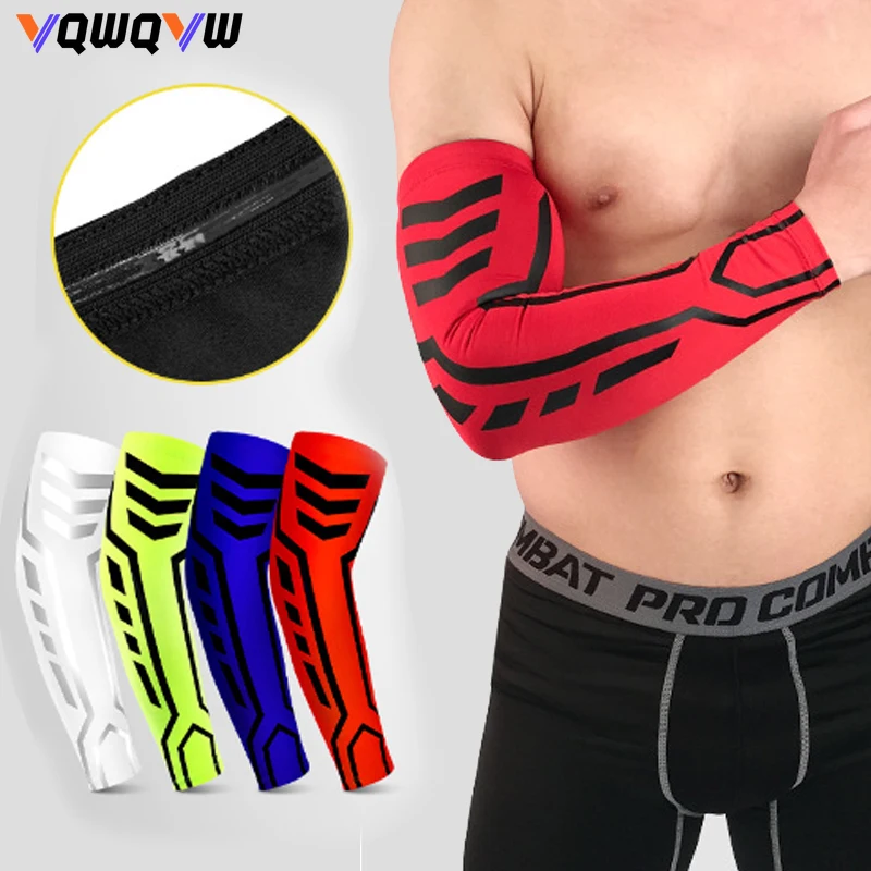Arm Sleeves Basketball Elbow Protectors 1Pcs Elbow Pads for Sports Wristband and Arm Sleeves Outdoor Basketball Badminton Fitness Running Sports Protective Gear