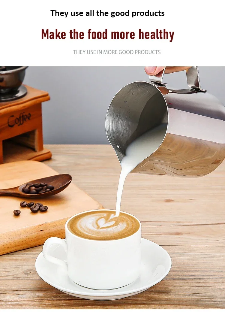 Lattiera Barista 500ml In Acciaio Inox - Bricco Per Cappuccino E Latte Art Professionale - Foto 9