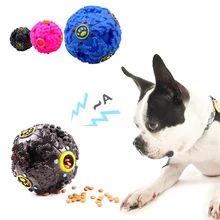 Pet Dog Squeaker Missing food Ball Squeank Puppy Big Dog Puzzle Training Toys for Dogs French Bulldog Pug Balls Pets Accessories