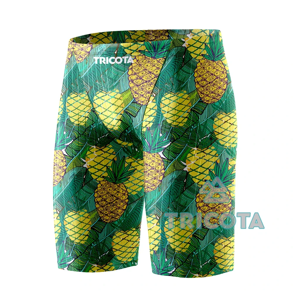 Summer Men Swimwear Durable Athletic Training Swim Shorts Beach Trunks Breathable Jammer Swimming Trunks Tight Surfing Shorts