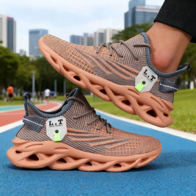 Men's Running Shoes Fashionable Avant-garde Mesh Anti Slip Casual Sneakers Ultra Light Fast Drying Basketball Men Training Shoes