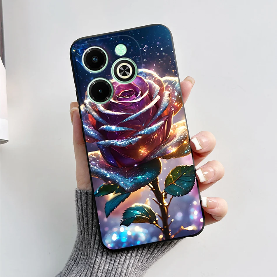 Fashionable Marble Black Silicone Soft Phone Case – Stylish Protective Back Cover s
