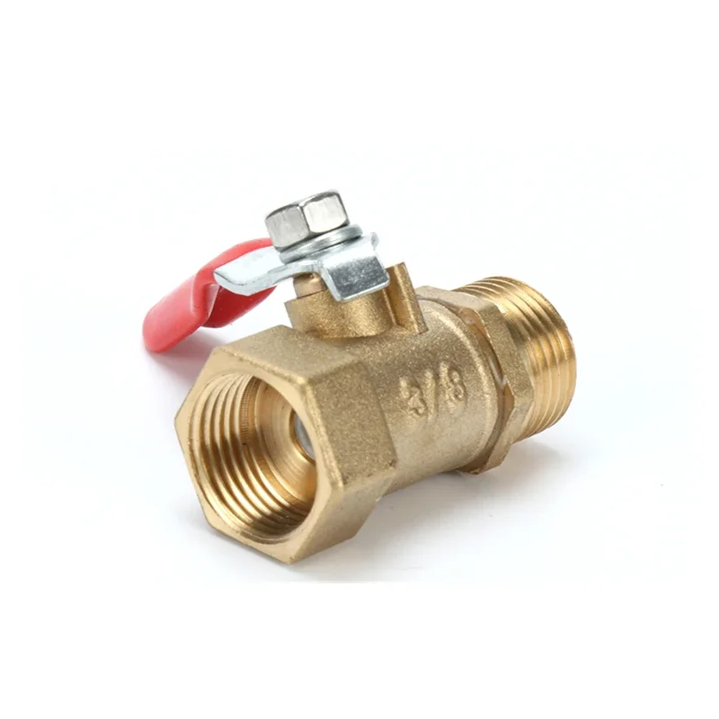 Brass Small Ball Valve  Female/Male Thread Brass Valve Connector Joint Copper Pipe Fitting Coupler Adapter1/8" 1/4'' 3/8'' 1/2''
