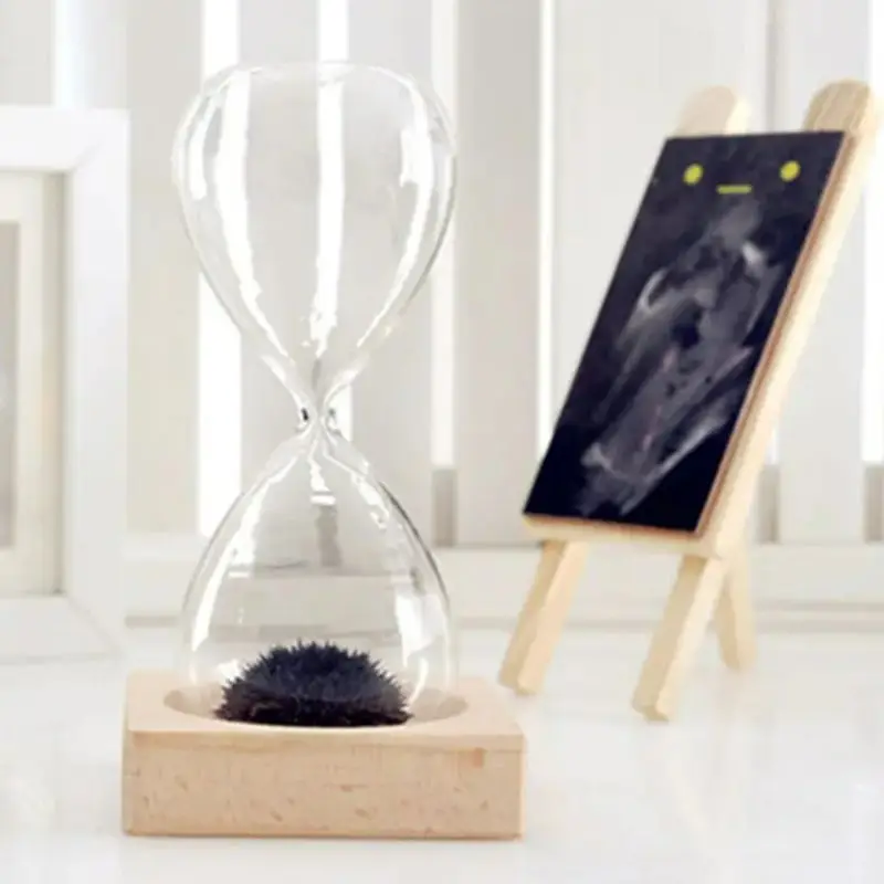 Sand Timer Liquid Hourglass Timer Colored Hourglass Magnetic Hourglass Worker Hand Blown Sand Sand Clock Timer Decorative Crafts Valentine's Day Christmas Gift Stress Relief Toys
