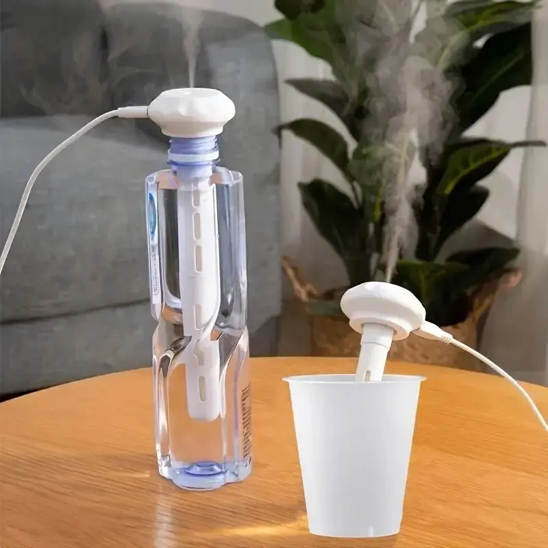 Super Quiet Portable Mist Humidifier For Office, Bedroom, Car, AndTravel - Adjustable Length, No Water Bottle Needed - Enhances 1