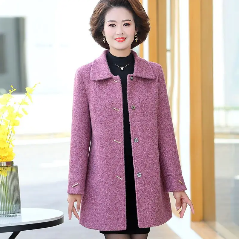 Mom Winter Coat Women's Coat Middle-aged Women's Padded Clothes Long Over-the-knee Padded Jacket main image 1