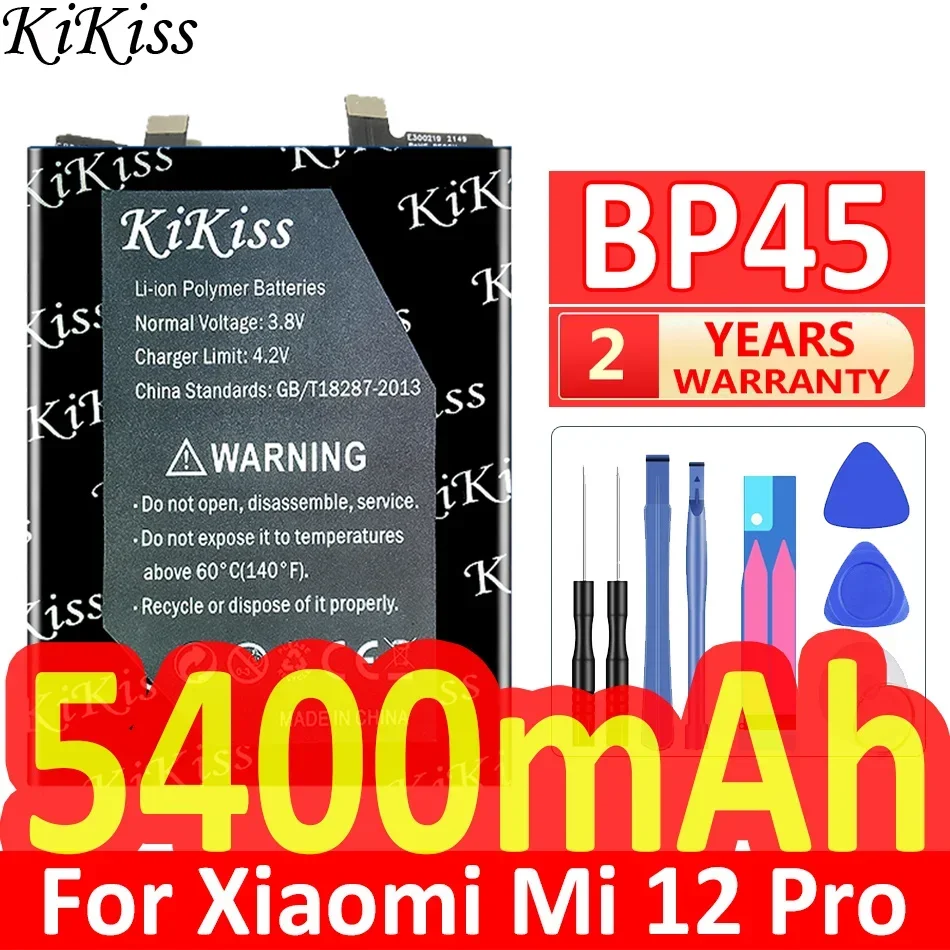 5400Mah Kikiss Potente Batteria Bp45 Bp 45 Per Batterie Per Telefoni Cellulari Xiaomi Mi 12 Pro Mi12 Pro 12Pro