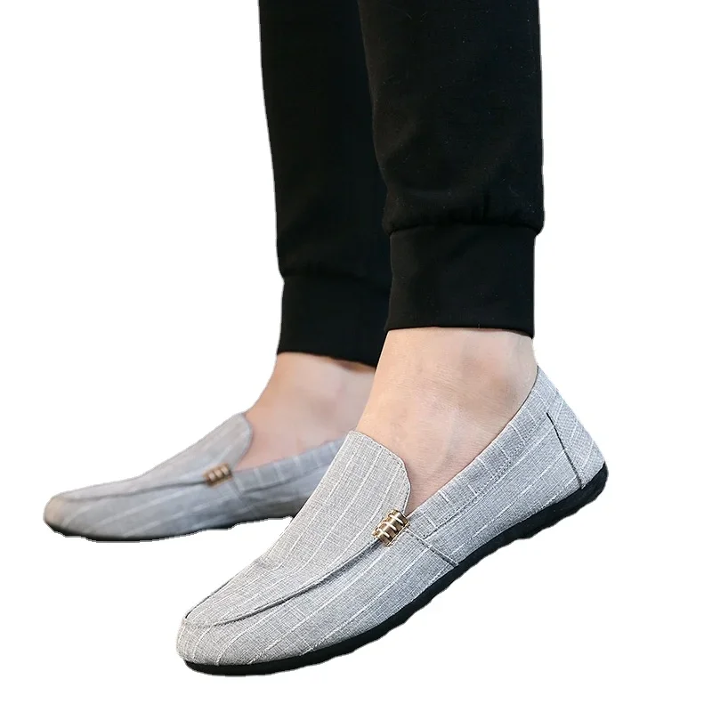 Men's Casual Shoes Red Loafers Cleat Shoes Metal Trim Adulto Driving Moccasin Soft Comfortable Casual Shoes Men's Sneakers Flats 6