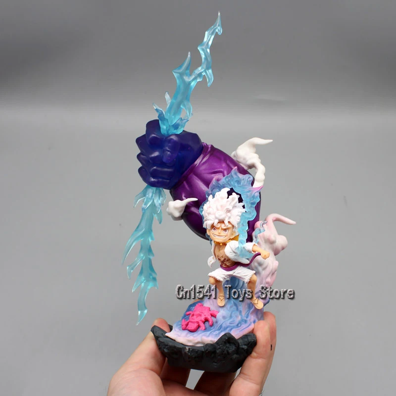 NALORA Luffy Gear 5 Figure Anime Nika Lightning-Gear 5 Nika Luffy Action  Figure 20CM/7.87Inch