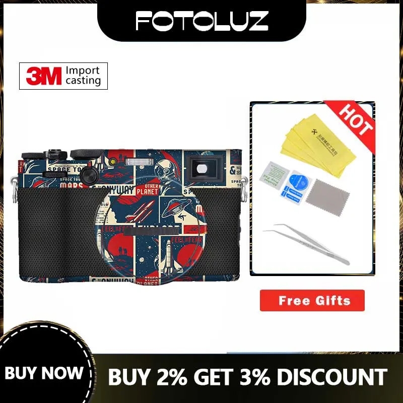 Fotoluz Pelle Della Fotocamera Per Fujifilm X100V Fujifilm X-S10 Protector Antigraffio Cappotto Wrap Cover Protector Foil Accessori