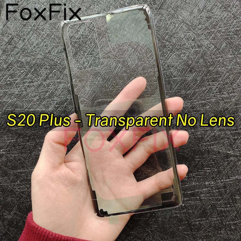 Premium Clear Glass Back Cover with Camera Lens Replacement - Enhanced Durability and Style