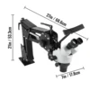 VEVOR Micro Inlaid Mirror Multi-directional Micro-setting Microscope Jewelry Tools 0.7X-4.5X Super Clear Microscope Magnifier 3