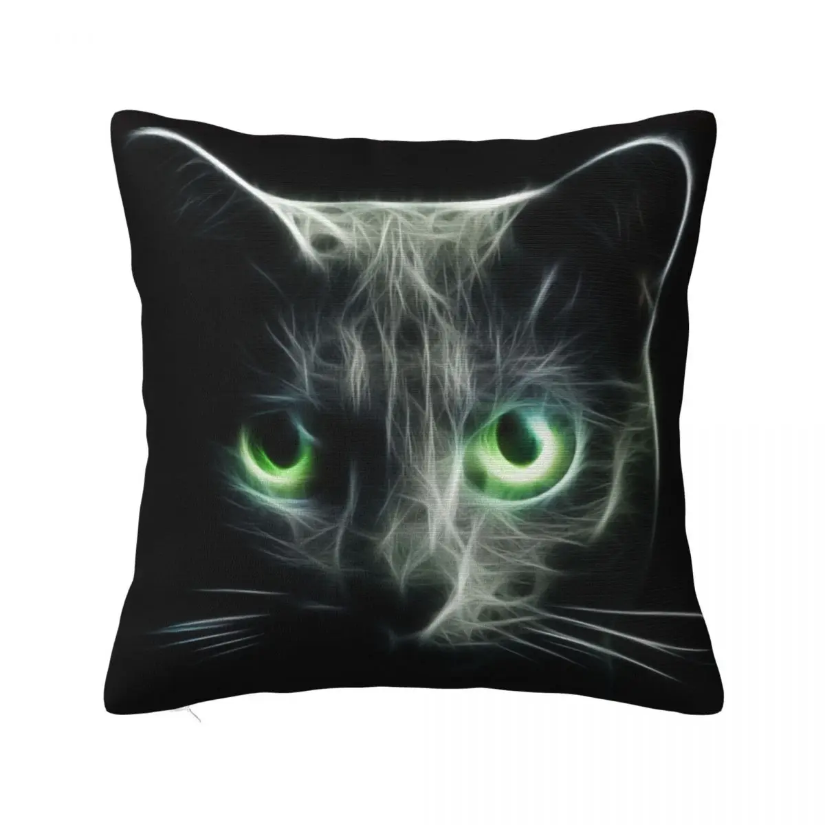 

Kitty Cat eyes glow in the Dark Throw Pillow Elastic Cover For Sofa Decorative Cushions Sofa Cover