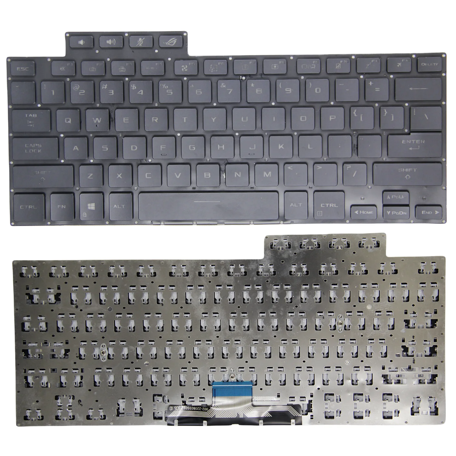 Inglês Teclado para Notebook para Asus Zephyrus Rog 16 G16 Ga503 15 Gu603 Gu603h Novo us ru - Imagem 5