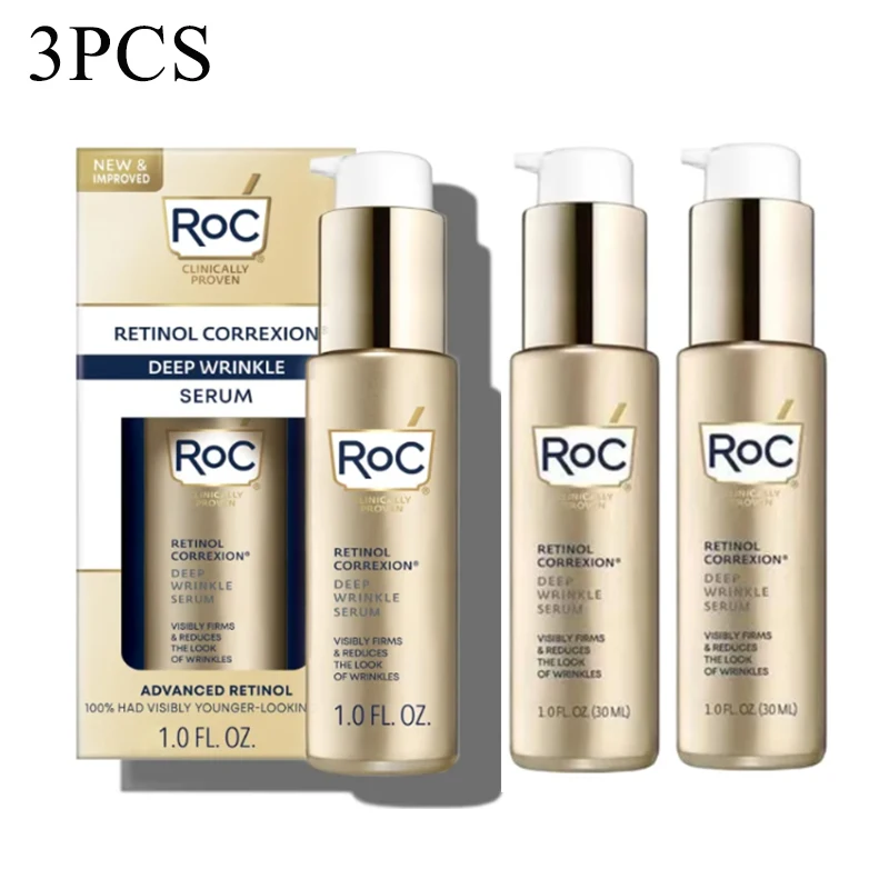 

3PCS ROC Original Retinol Correxion Deep Skin Anti-Wrinkle Essence Hydrating Moisturizing Face Cream Skin Care Serum