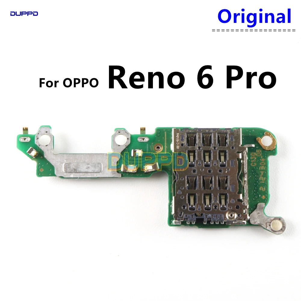 Per Oppo Reno 6 Pro Sim/Sd Card Reader Holder Scheda Di Giunzione Con Cavo Flessibile Per Microfono