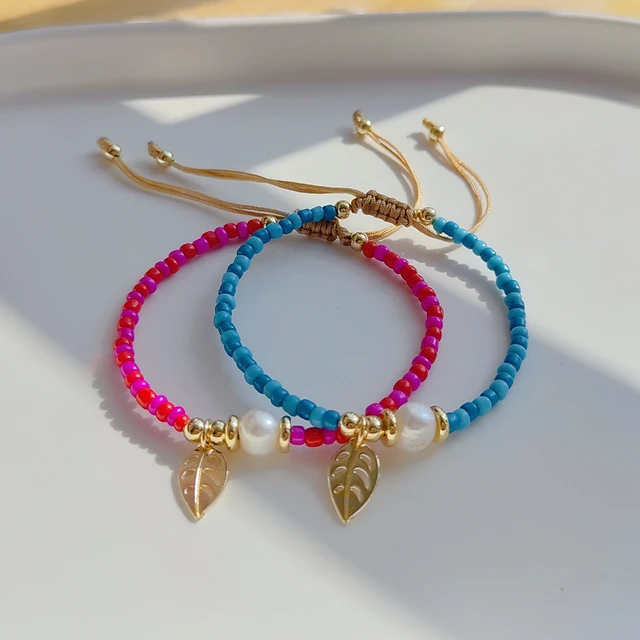 Pulsera de abalorios, pulseras de amistad, abalorio elegante, accesorio de  decoración, regalos ligeros y bonitos, pulsera de cadena, joyería para  amantes de , mujeres y Sunnimix Pulsera con cuentas