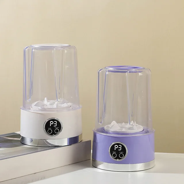 Mini lavatrice portatile da 1000 ml, biancheria intima senza fili, tazza per lavare, tazza per bucato, per appartamento, dormitorio, hotel, viaggi e campeggio 1