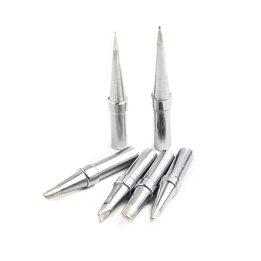 Equipment Soldering Iron Tips 6pcs For Weller WE1010NA WESD51 WES50/51 Long Conical Metalworking Oxygen-free copper Screwdriver