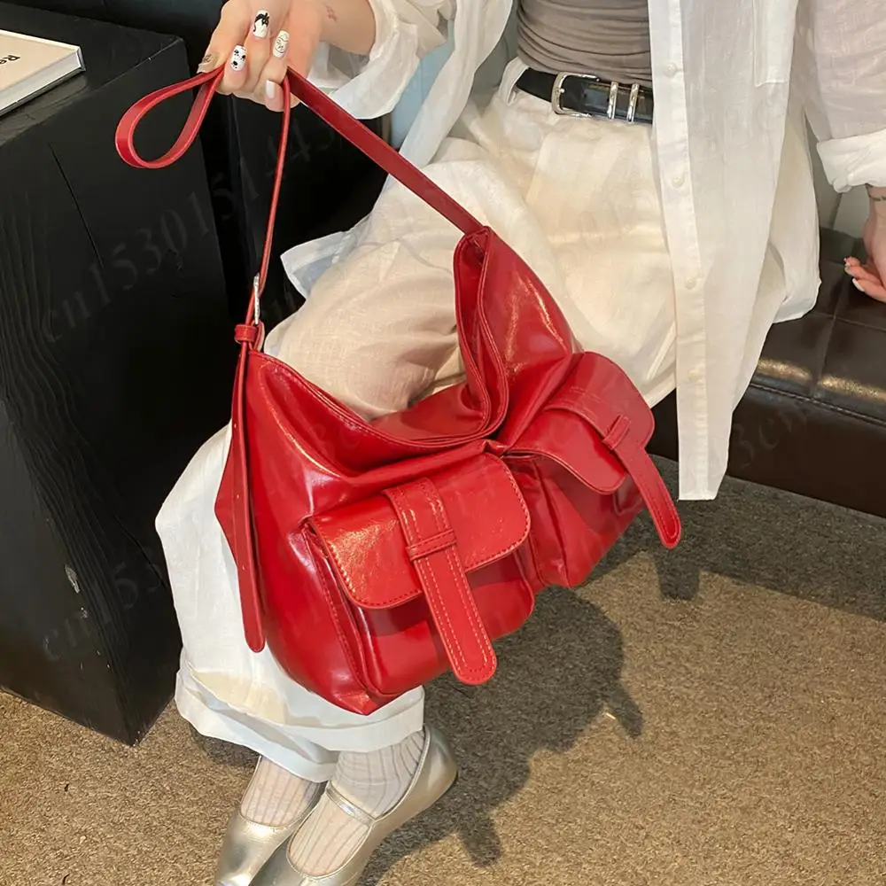 Stylsih Tote Bag per donna borsa a tracolla in pelle PU borse a tracolla di grande capacità Tote Hobo Bag Messenger Bag donna Shopper Bag