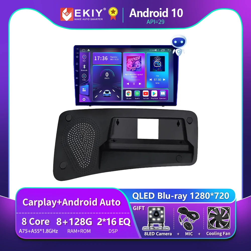 EKIY T900 8G 128G для VOLVO S80 S80L 2006 2007 2008 2009 2010 Автомобильный радиоприемник GPS Auto Android Carplay