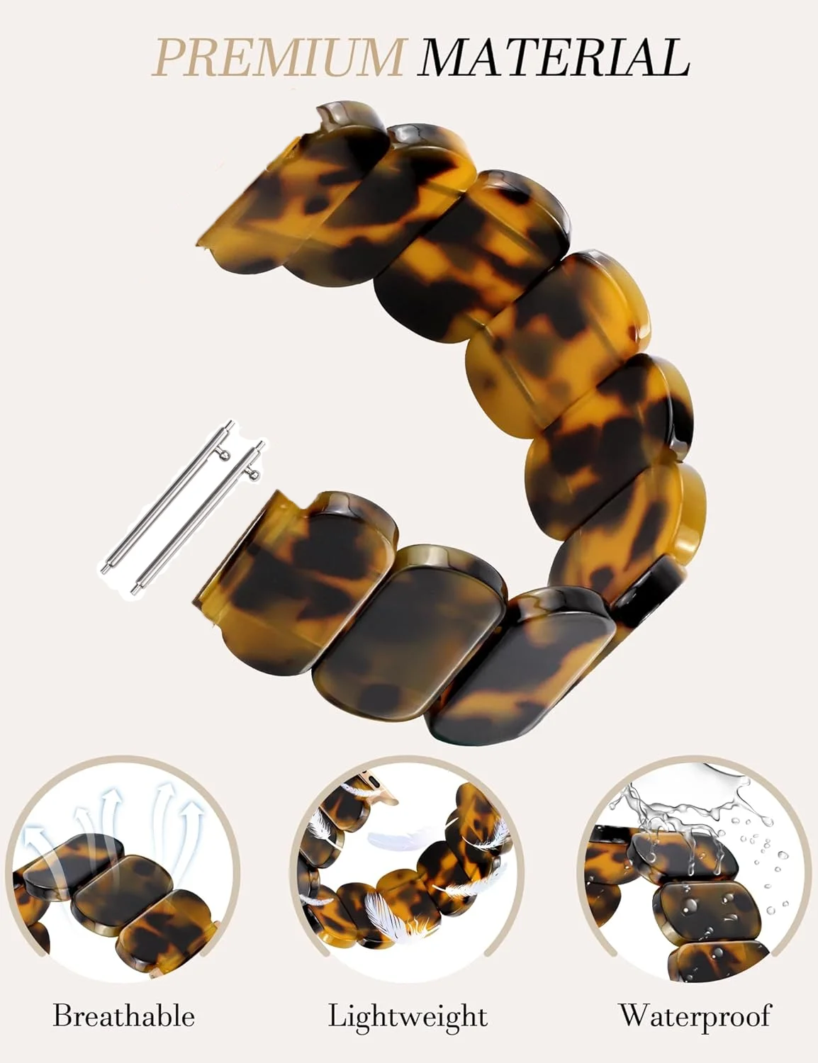 Versatile Resin Watch Band - 18/20/22mm Strap