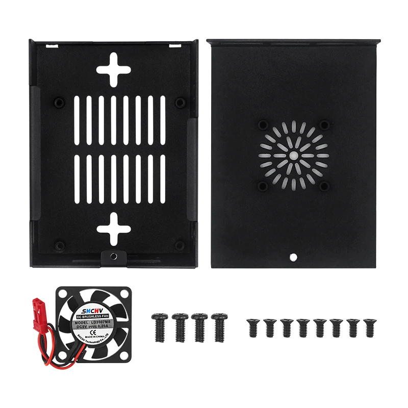 New / Old Orange Pi 3B Case Metal Shell with Fan Optional Antenna Aluminum Heati