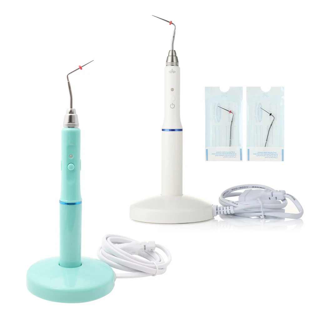 

Dental Cordless Wireless Obturation System Pen Endodontic Root Obturation Endo Gutta Percha Heated Gun Teeth Whitening + 2 Tips